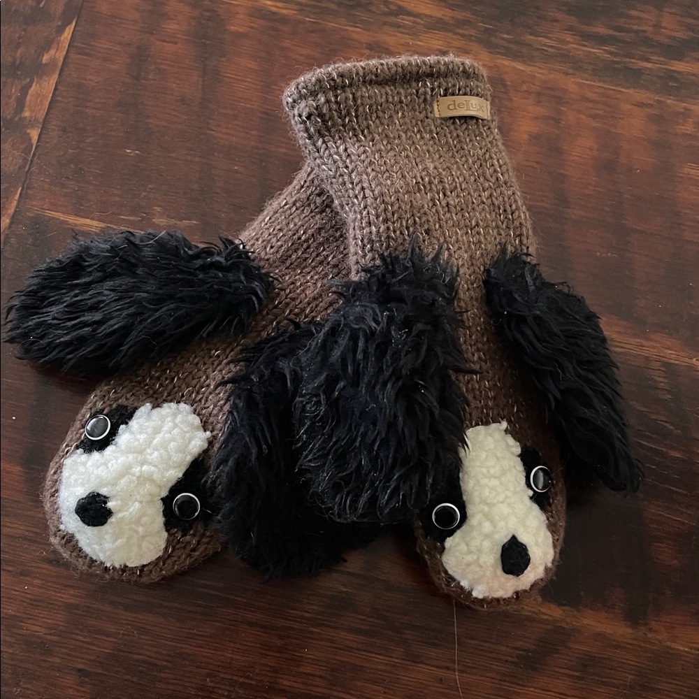 DeLux Brand Wool Dog Mittens, Lined